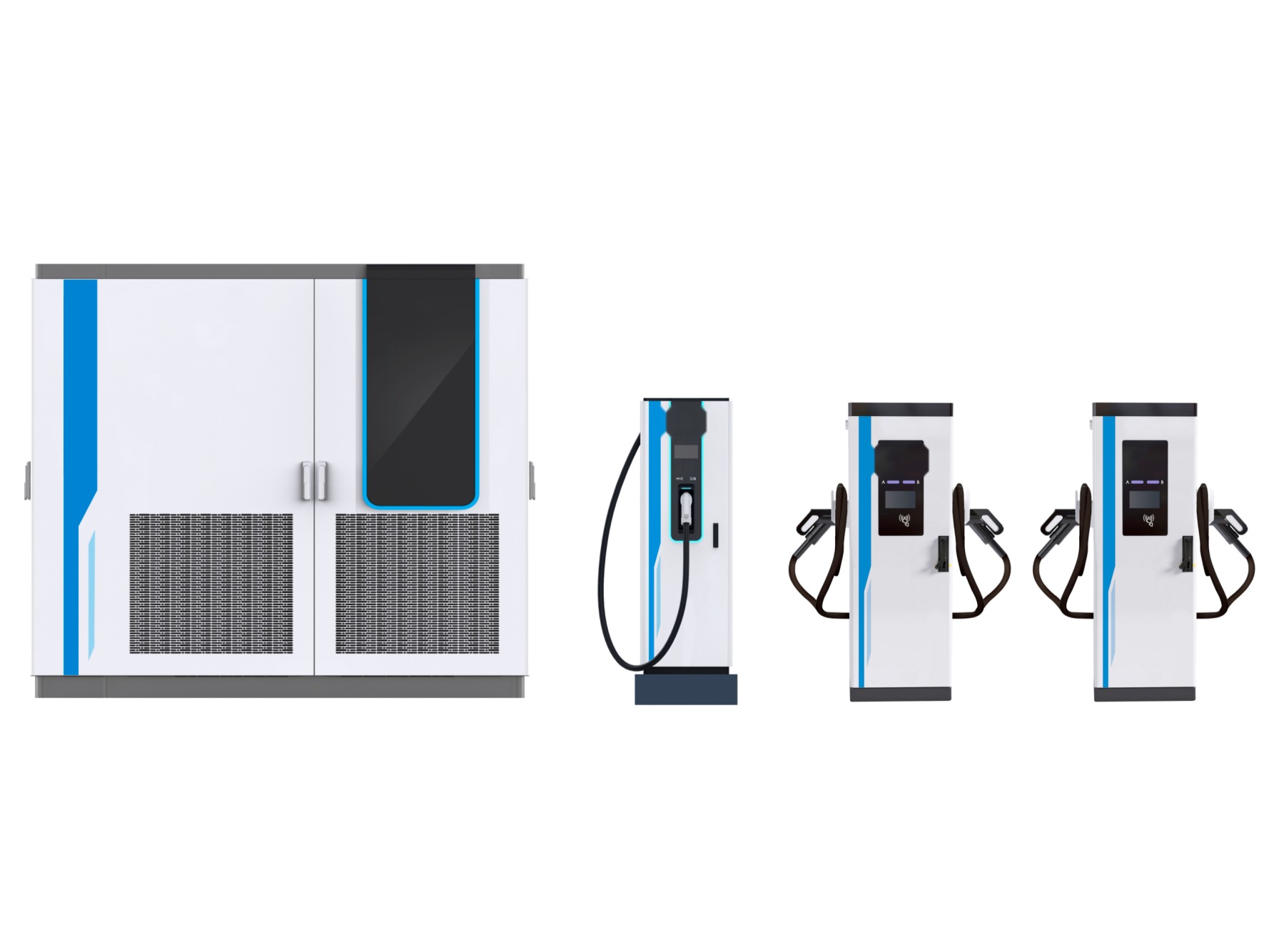 eectec EF12 megawatt charging stack cabinet with dispensers